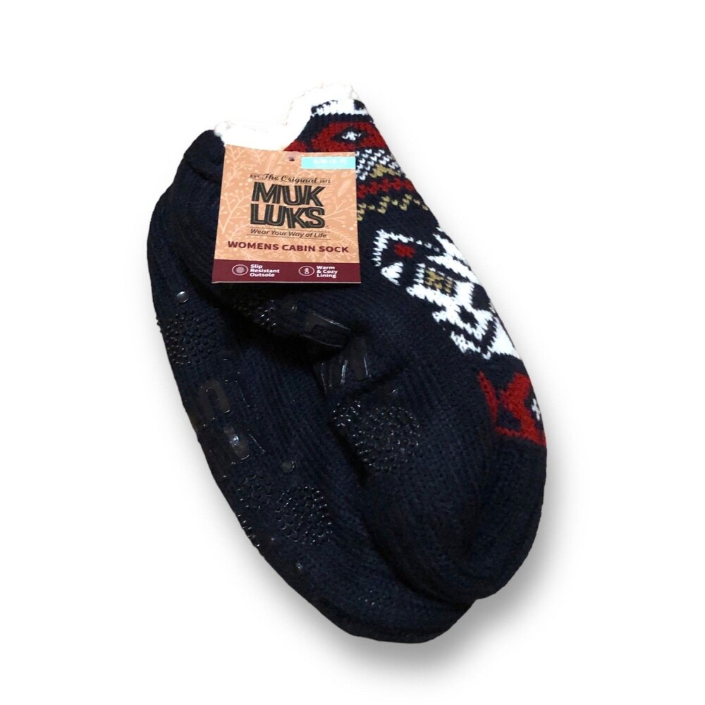 Muk Luks Women's Cabin Sock - S/M (5-7)